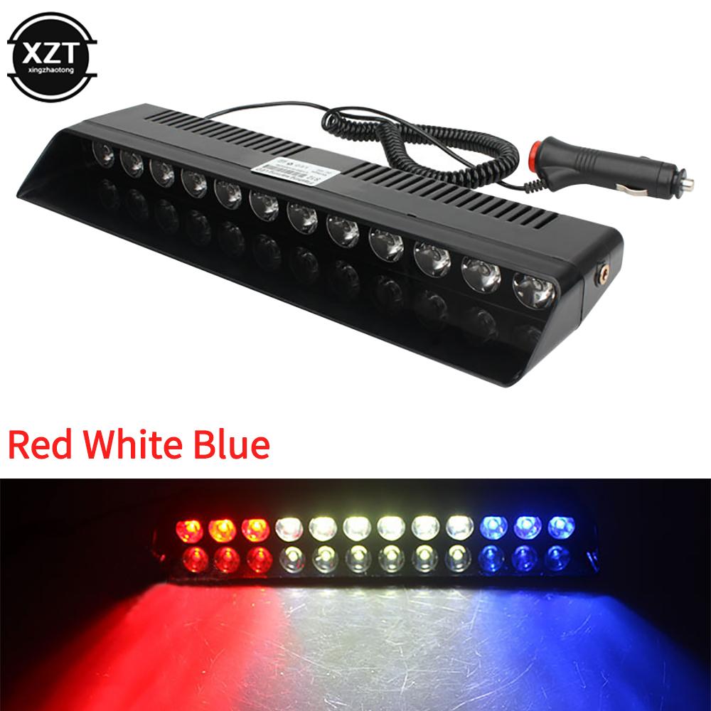 

Автомобильные стробоскопические мигающие огни, лампа 12 светодиодов, красный/синий/янтарный/желтый/белый, полицейская светодиодная мигалка, аварийная сигнальная лампа для автомобиля 12 В 12 Вт