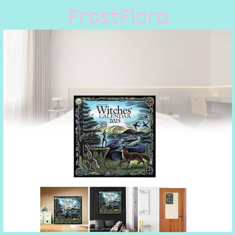 Witches Calendar 2025 Stylish Casual And Retro Simple Home Bedroom Decoration