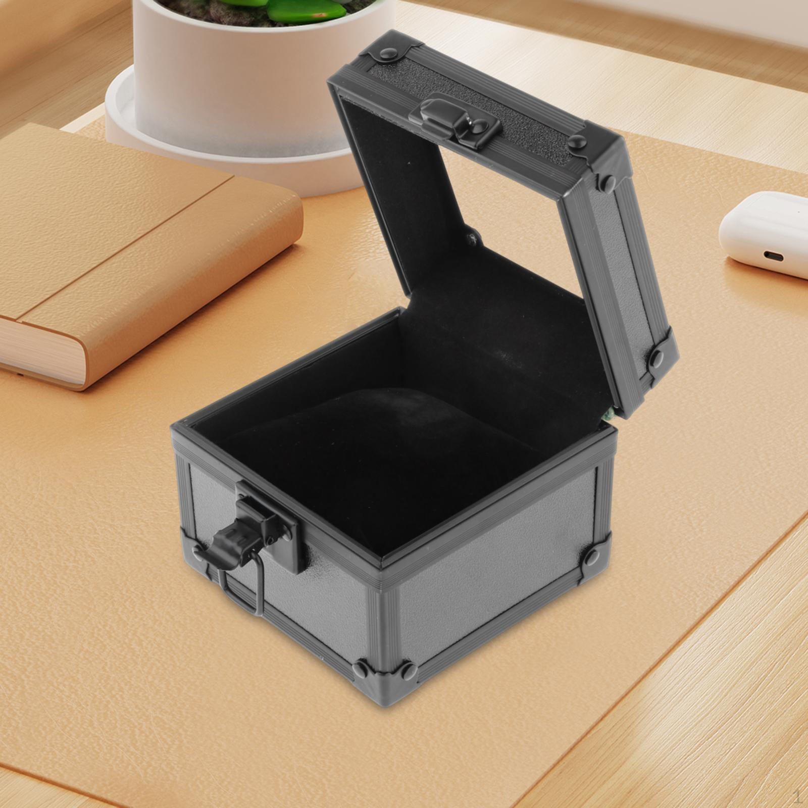 

Витрина для часов, 1 слот, органайзер для ювелирных изделий, коробка для хранения, для ювелирных изделий, сувениров чёрный