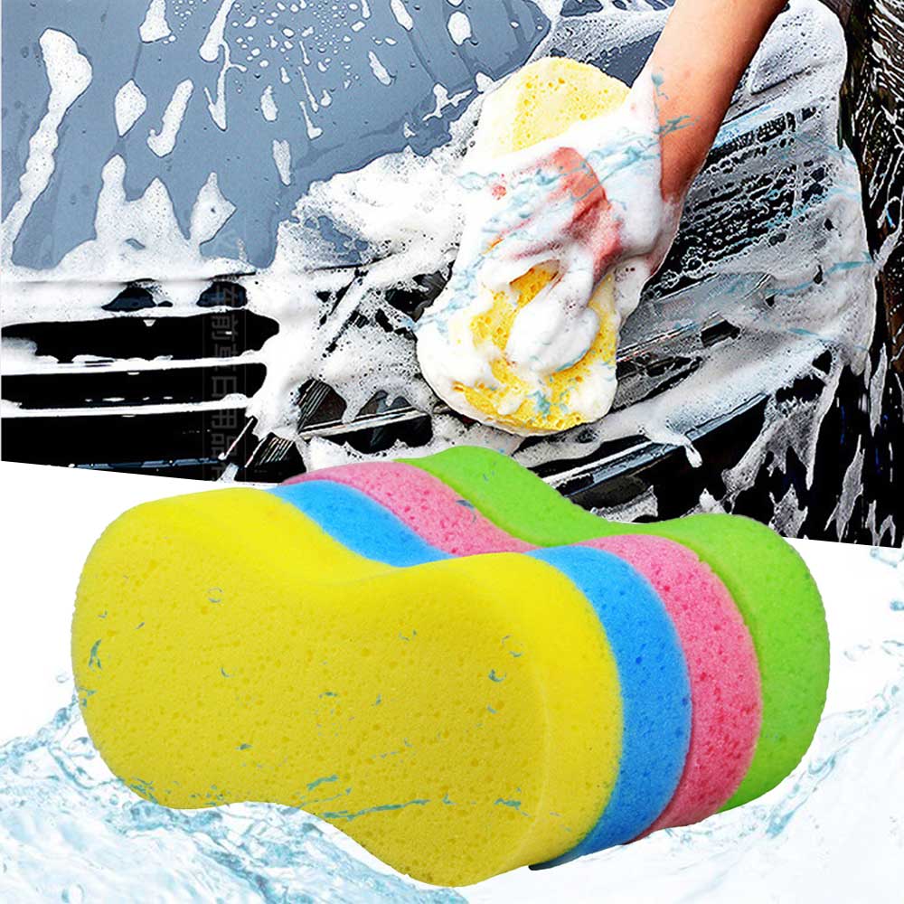 Auto Car Washing Sponge Wash  Paint Cleaner Care Multipurpose Cleaning Tool Compressed Water Sponge Brush Dusting Random Color