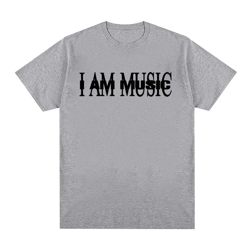 Playboi Carti I Am Music Album Print T-Shirt Y2K Summer Men's Women's Cotton Loose T-Shirt Stylish and Comfortable Short Sleeves