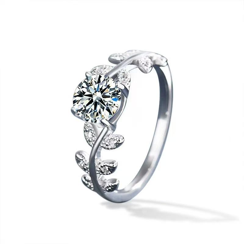 Fresh Sweet Adjustable Rhinestone Zircon Ring for Women