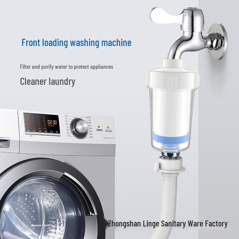Washing Machine & Shower Faucet Pre-filter with Ceramic & PP Cotton Elements 4-piece set