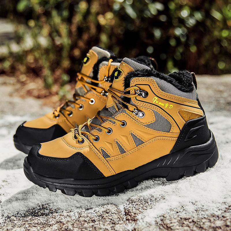 Winter Waterproof Unisex Hiking Shoes Men Outdoor Trekking Shoes Trainers Sports Sneakers Men Mountain Climbing Shoes Hiking Boots