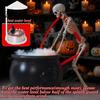 Generador de Niebla Espeluznante para Casa Encantada Halloween Caldero de Bruja Máquina de Niebla, Ultrasónico con LED Brillante, Cubo de Dulces de Plástico Creativo Accesorios Decoración de Fiesta
