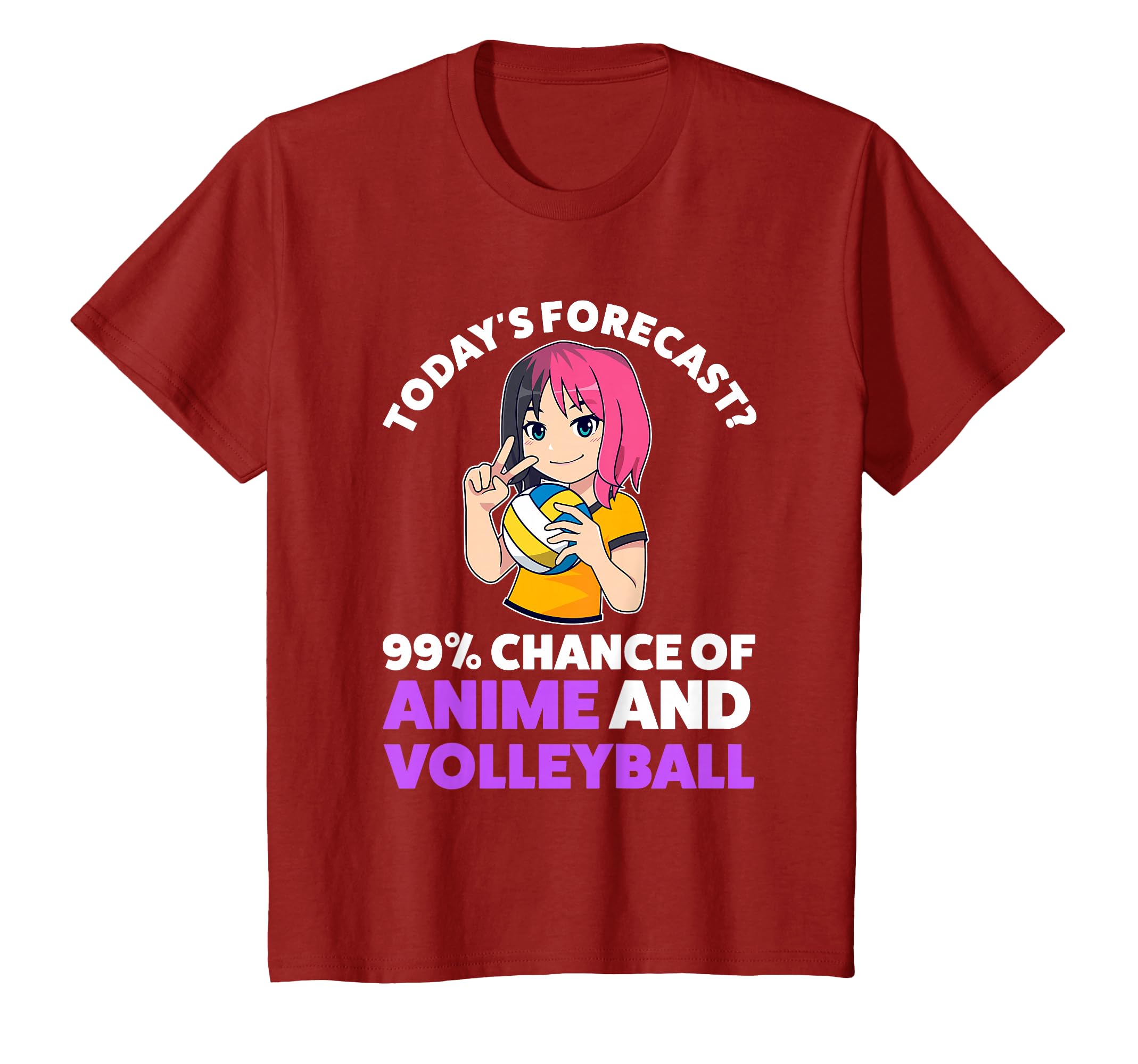Сегодняшний прогноз 99% Аниме Волейбол Аниме Товары Футболка