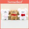 Adorable Creative Line Dog Plush Keychain Soft Cuddly Toy For Girls Heartwarming Gift