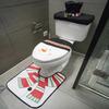 Cute Christmas Toilet Seat Covers Creative Santa Claus Bathroom Mat Xmas Supplies for Home New Year Navidad Gift Decor