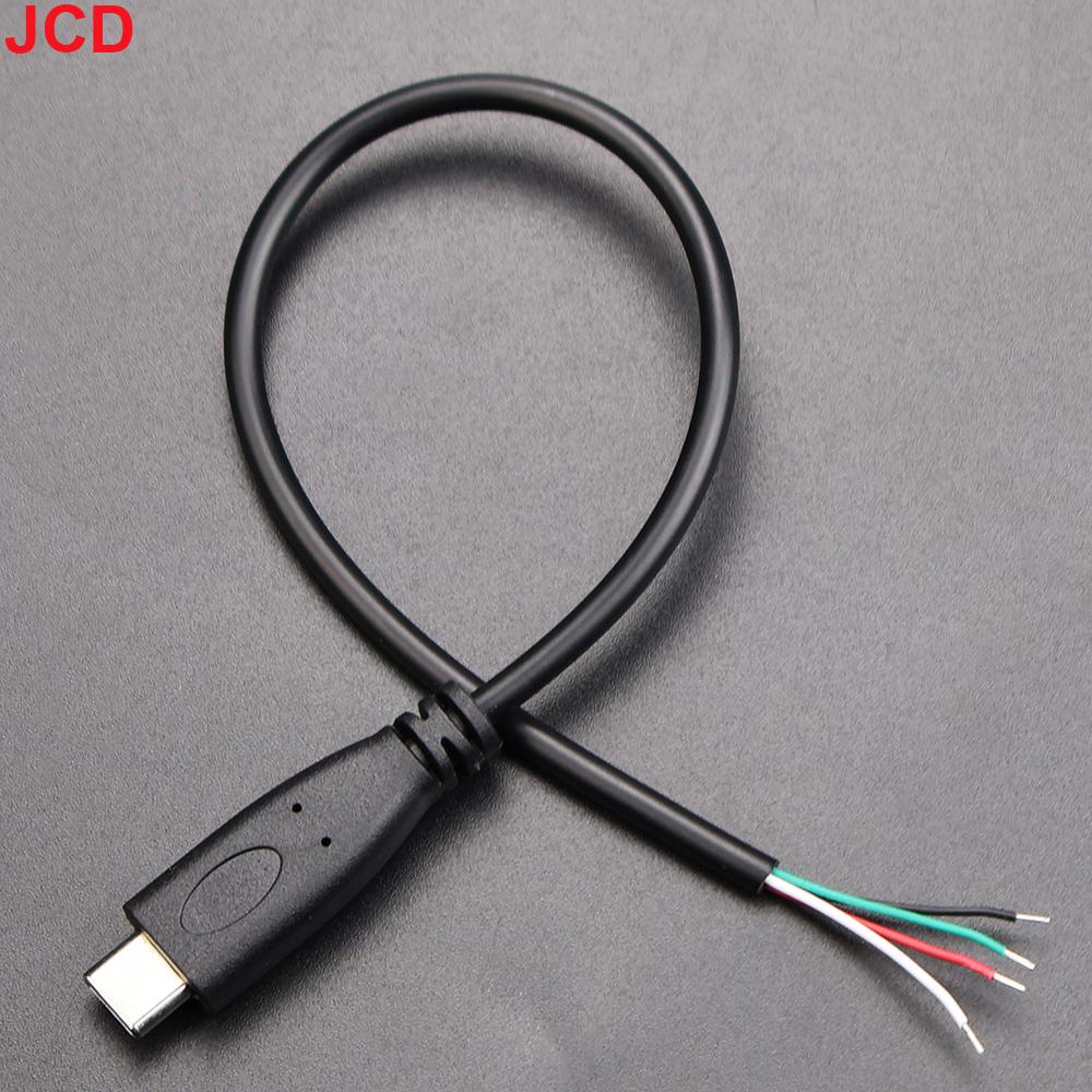5pcs 2Pin 4Pin Micro USB / Type C Charger Connector USB 2.0 Type A Male Female Power Supply Extension Cable Wire DIY Data Line