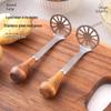 Zhaoran Stainless Steel Potato Masher with Wooden Handle