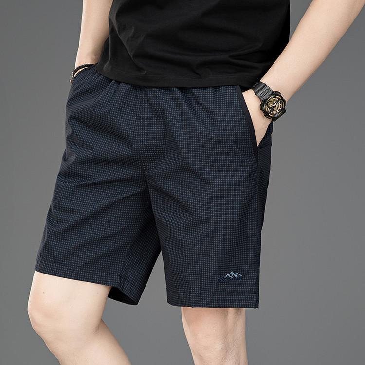 Pánské ležérní šortky Letní tenké volné s rovnými nohavicemi Středně dlouhé kalhoty Pánské čistě bavlněné tříčtvrteční kalhoty