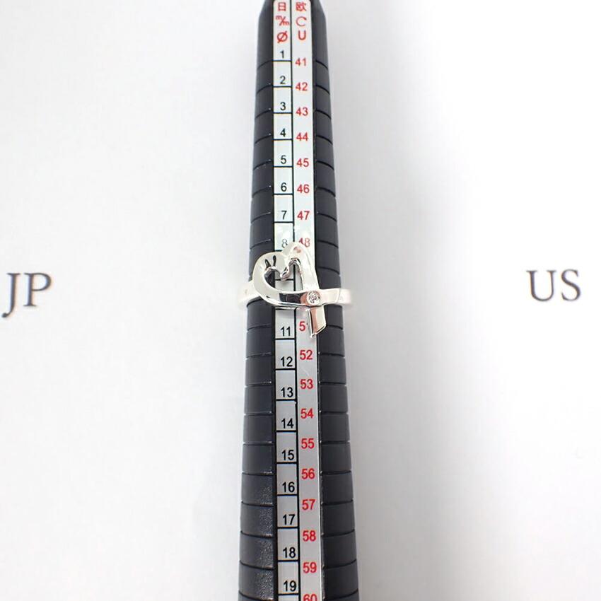 [Použitý] TIFFANY 925 Prsten Srdce s 1 Diamantem / Velikost 9 / g455-26