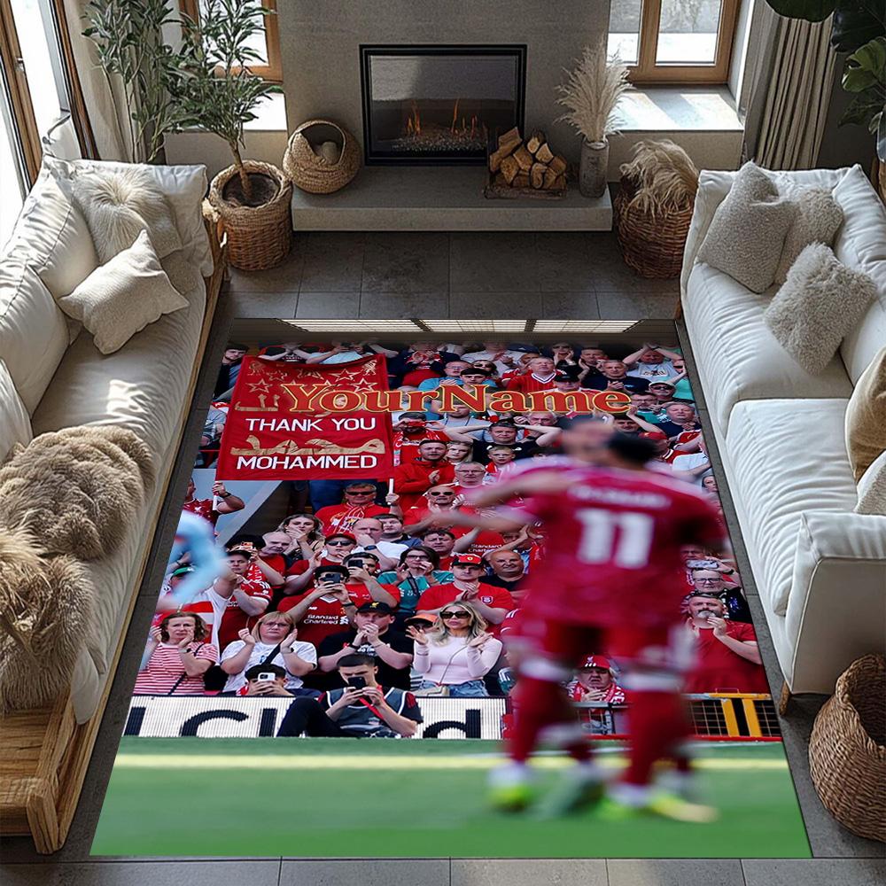Liverpool Customize Your Name Area Rug Perfect for Playrooms Living Rooms Entryway Study room Antislip Carpet Office home decor