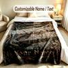 Other Similar Designs Theme Custom Blanket Personalized Name & Text Customized Soft Warm Throw Blanket Home Decor