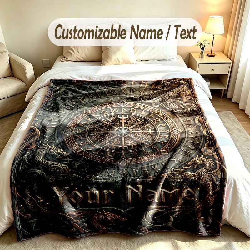 Other Similar Designs Theme Custom Blanket Personalized Name & Text Customized Soft Warm Throw Blanket Home Decor