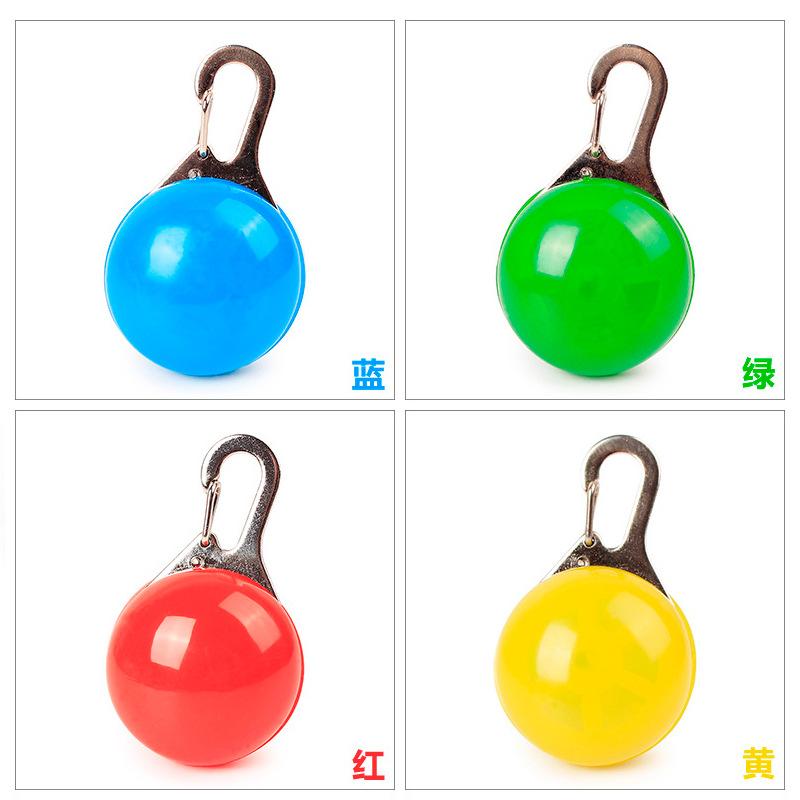 Dog tag walking dog round anti-lost luminous hanging tag for dogs Anti-lost dog luminous hanging tag