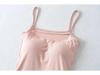 Women's Tank Top Camisole with Thickened Chest Pads, Enhances Bust, Cartoons, Slim Fit, Covers Underarm Fat, Inner and Outer Wear
