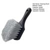 Car Wheel Cleaning Brush Short Handle Tire Rim Detail Brush for Vehicles Soft Triple Bristles Auto Cleaning Tools