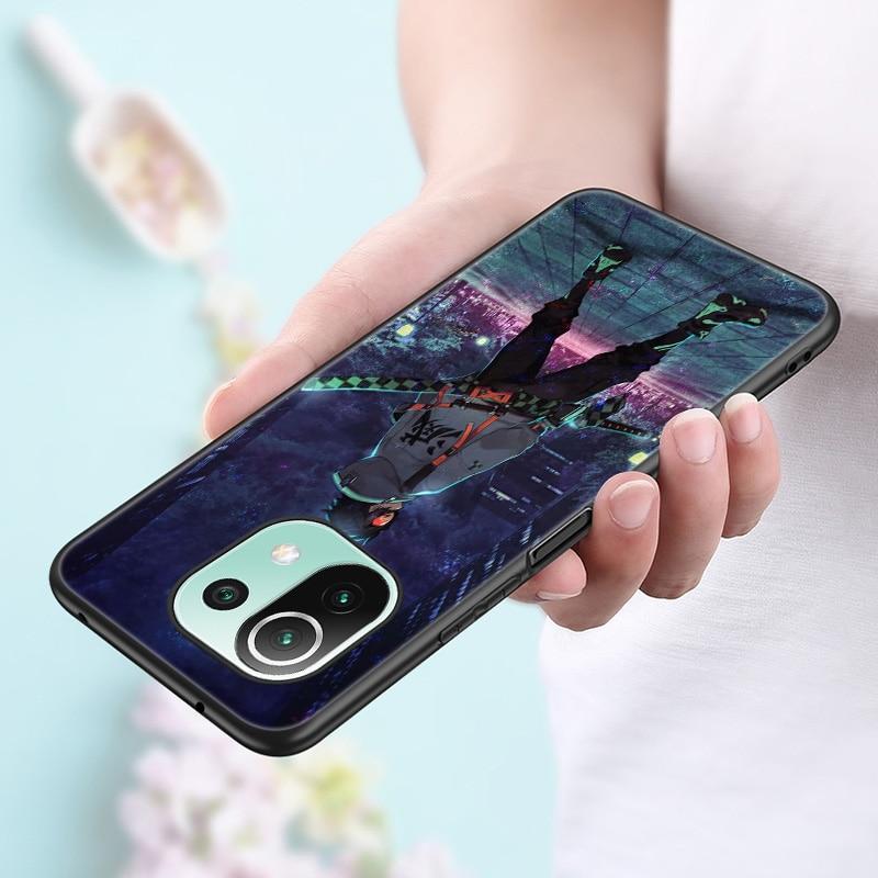 Anime Demon Slayer tanjiro Case For Xiaomi Mi 11 Lite NE 11i 10T 11T Pro A2 A3 Lite POCO F3 M3 M4 C31 X3 Pro NFC GT Black Cover