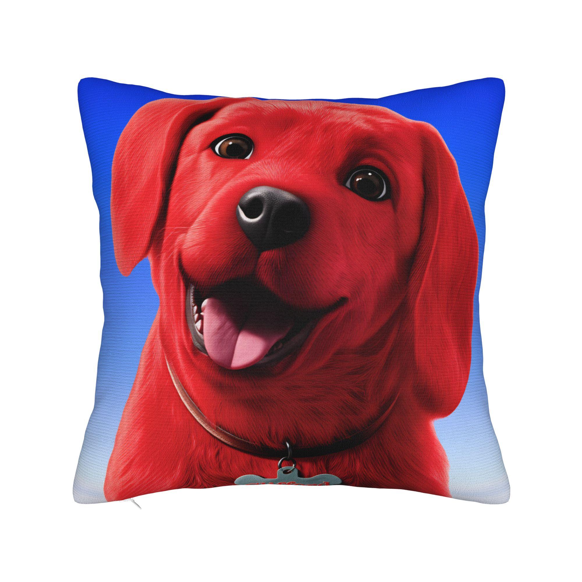 

Cliffords the Big Red Dog Pillow Cover Design Cushion Cover Vintage Pillow Case For Sofa Couch Bed Living Room 30cmx30cm