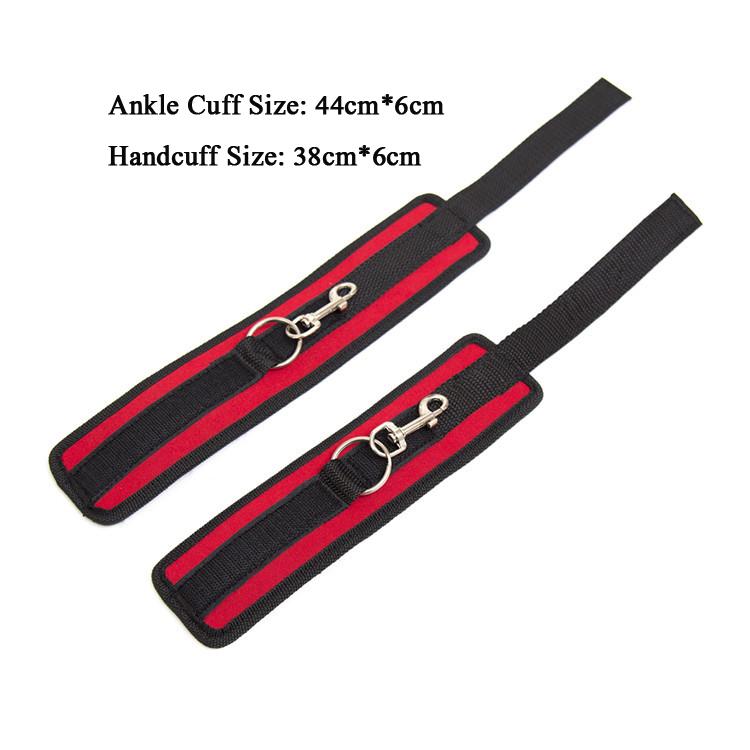 Tied Bed Restraint BDSM Bondage Gear Sex Posture Handcuffs Ankle Cuffs Adult Products Sex Toys for Couples Sex Games Hand