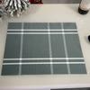 Prostírání na stůl Plaid Print Table Mat Omyvatelná tepelně odolná prostírání odolná vůči teplu