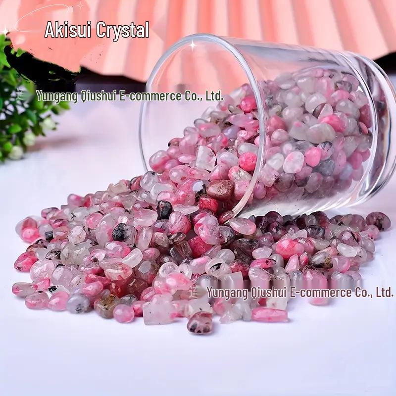 Cherry Blossom Pink Rose Quartz Aquarium & Flower Pot Stones
