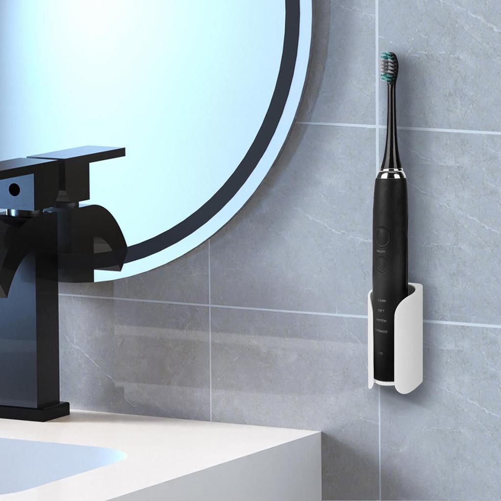 Linkidea Electric Toothbrush Plastic Electric Toothbrush Hanger with Adhesive Compatible with iO Series and Philip Sonicare ProtectiveClean