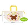 Skater Children's Lunch Box Drawstring Bag with Gusset Kids Made in Japan Bear School Girls KB7