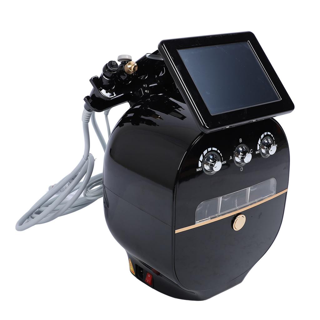 6 in 1 Hydrogen Oxygen Facial Machine with Cold Hammer Skin Scrubber Deep Hydration Dermabrasion