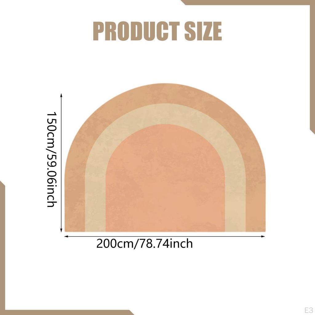 Arch Wall Decal Removable Edge Paint Stencil Geometric Art Wallpaper Sticker for Indoor