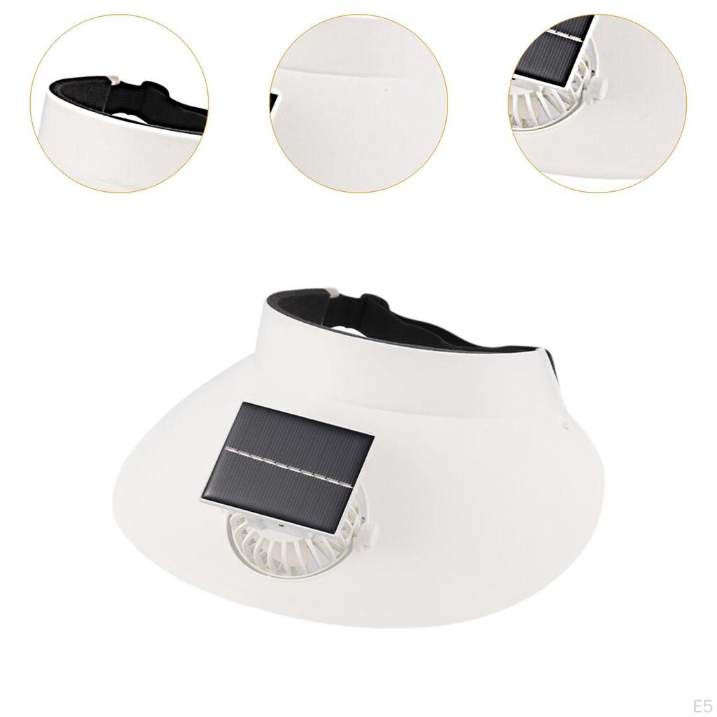 Adjustable Sun Protection Hat with Fan for Hiking And Summer Adventures
