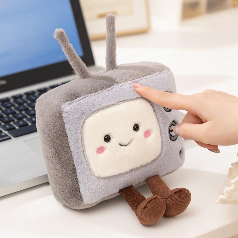 Kawaii Humanoid Plush Domestic Appliance Toy Power Strip Tv Radio Pillow Stuffed Decoration Gift