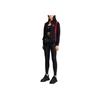 Anta Striped Chinese Character Print Zip-Up Sports Jacket Women Jackets Black 162237725-4