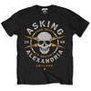 Asking Alexandria Skull Logo T-Shirt New & Official Merch Black T-Shirt