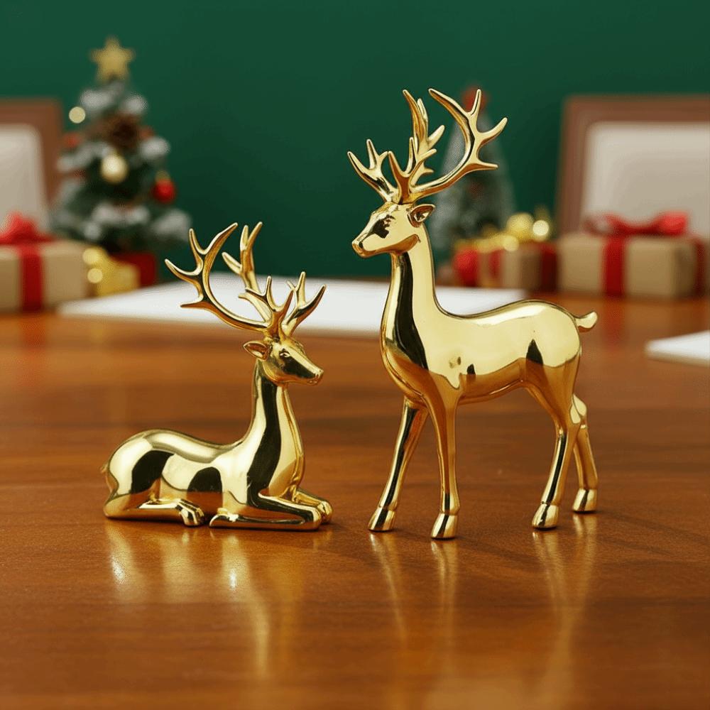 Creative Deer Desktop Ornament Modern Christmas Deer Statue Elk Home Decor  Living Room