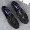 Loafers autumn new leather shoes men's foot casual shoes soft-soled lazy shoes one pedal Doudou shoes