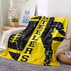 Pittsburgh Steelers Printed Flannel Blanket, soft throw for bedroom sofa, washable, fan merchandise, great gift.