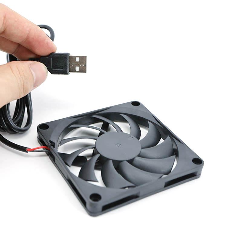 80x80x10mm 80mm 8cm DC 5V USB Power Cooling Case Fan For Receiver DVR Xbox Router