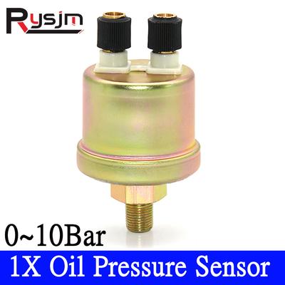 HD 0~10 Bar 1/8 NPT Engine Oil Pressure Sensor Press Gauge Sender Unit Mechanical Oil Press Sensor Replacement For 52mm
