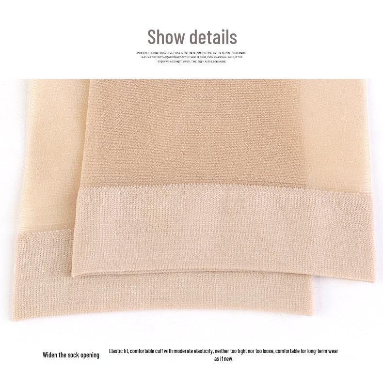 Langsha Women's Summer Silk Ankle Socks - 2026 Nude, Wear-Resistant, Non-Slip, Cotton Bottom, Core-Spun Silk