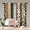 Wild Animal Fur Pattern Printed Curtains Pole Bag Bedroom Living Room Home Decoration Made Of Polyester Area Decor