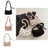 Fashionable Corduroy Crossbody Bag 2024 Summer Trendy Shoulder Bag With Strawberry Pattern