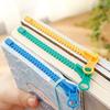 Creative Zipper Bookmark - Dual-Function Organizer with Divided Pages for Easy Note-Taking and Marking - Ideal for Reading