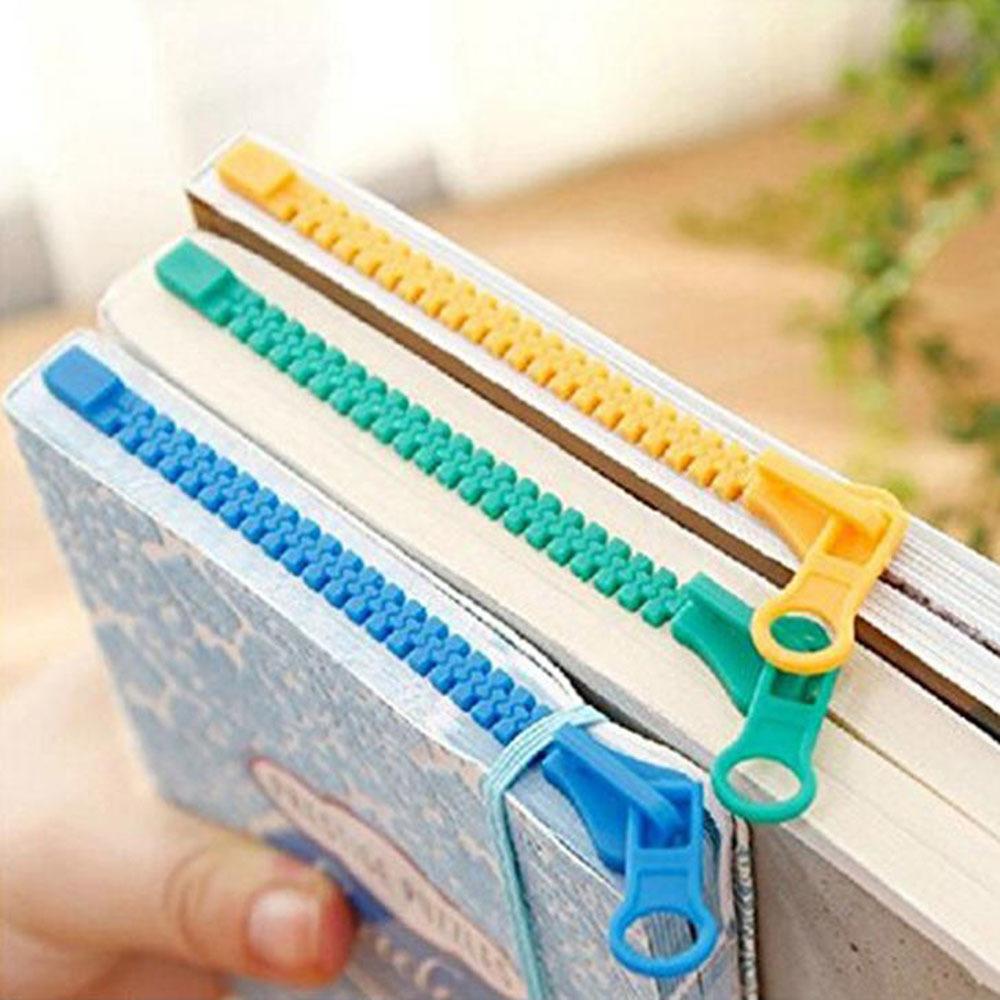 Creative Zipper Bookmark - Dual-Function Organizer with Divided Pages for Easy Note-Taking and Marking - Ideal for Reading