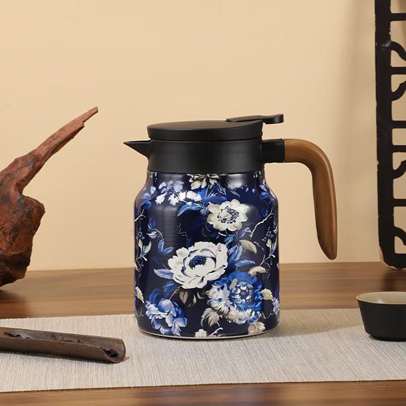 316 Stainless Steel Large-Capacity Thermos Flask with Tea Steeping Chamber