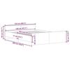 VidaXL Bed Frames Without Mattress Artisan Oak 120x200 Cm, Bedroom Furniture, Slatted Base,, Bed, Double Bed 3328733