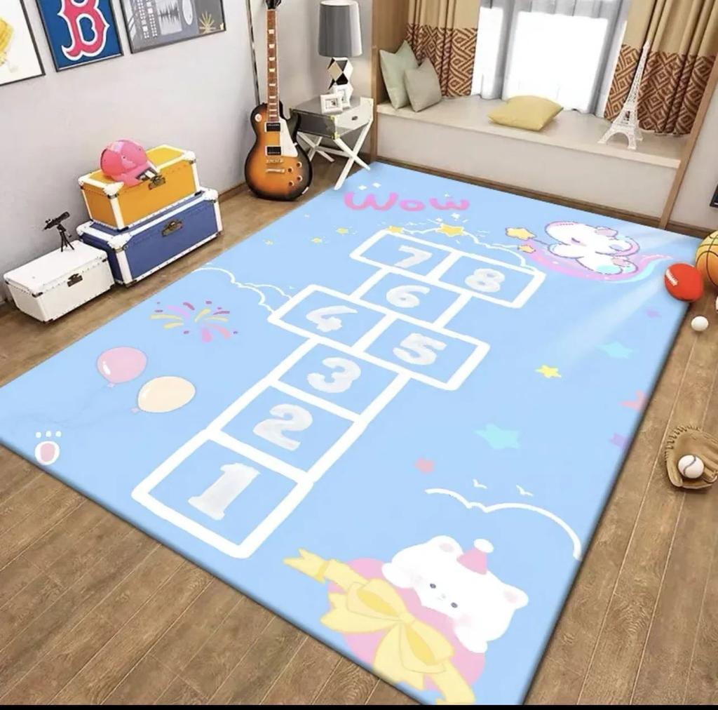 Children's Game Mat Kindergarten Game Floor Carpet Non-slip Cartoon Traffic Parking Hopscotch Learning Carpet