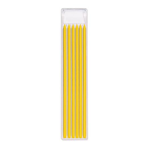 Mechanical Carpenter Pencils with 6 Refill Construction Pencil with Built-in Sharpener Deep Hole Long Nib Marker Pen for Woodworking Architect Marking