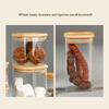 Square Borosilicate Glass Storage Jar for Coffee, Tea, Grains & Bracelets